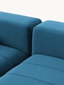 Modulares Samt-Sofa Lena (4-Sitzer), Bezug: Samt (100 % Polyester) De, Gestell: Buchenholz, Spanplatte, H, Samt Petrol, B 287 x T 106 cm