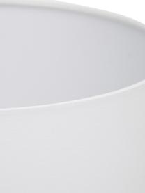 Grosse Tischlampe Bela mit Glasfuss, Lampenschirm: Baumwolle, Weiss, Beige, Ø 30 x H 50 cm