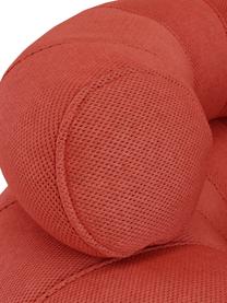 Poltroncina da esterno fatta a mano Don Out, Rivestimento: 70% PAN + 30% PES, imperm, Rosso corallo, Ø 98 x Alt. 50 cm