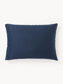 Funda de almohada de satén Comfort, Azul oscuro, An 45 x L 110 cm