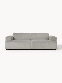 Cord-Sofa Melva (3-Sitzer), Bezug: Cord (92% Polyester, 8% P, Gestell: Massives Kiefernholz, Spa, Füße: Kunststoff Dieses Produkt, Cord Grau, B 238 x T 101 cm