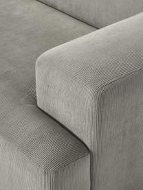 Cord-Sofa Melva (3-Sitzer), Bezug: Cord (92% Polyester, 8% P, Gestell: Massives Kiefernholz, Spa, Cord Grau, B 238 x T 101 cm