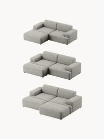 Cord-Sofa Melva (3-Sitzer), Bezug: Cord (92% Polyester, 8% P, Gestell: Massives Kiefernholz, Spa, Füße: Kunststoff Dieses Produkt, Cord Grau, B 238 x T 101 cm