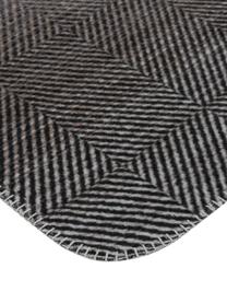 Plaid in pile Savona Pattern, Tessuto: Jacquard, Toni grigi, P 150 x L 200 cm