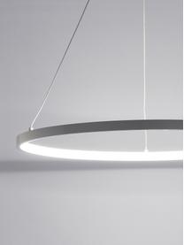 Moderní závěsné LED svítidlo Jay, Stropní kryt kabelu: matná bílá Stínidlo: matná bílá Kabel: stříbrná
