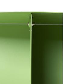 Mesa de centro redonda de metal Dinga, Metal con pintura en polvo, Verde claro, Ø 60 x Al 40 cm