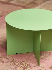 Ronde metalen salontafel Dinga in lichtgroen, Gepoedercoat metaal, Lichtgroen, Ø 60 x H 40 cm