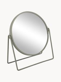 Ronde make-up spiegel Enlarge met vergroting, Lijst: kunststof, Saliegroen, B 19 x H 21 cm