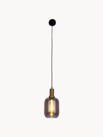 Lampa wisząca Smoky, Odcienie złotego, ciemny szary, Ø 21 x W 21 cm