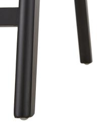 Loungefauteuil Franz met Weens vlechtwerk, Zitvlak: rotan, Frame: massief gelakt berkenhout, Zitvlak: rotan. Frame: zwart, gelakt, B 57 x D 66 cm
