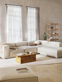 Modulares XL-Ecksofa Lennon aus Leinen-Mix, Bezug: 50 % Viskose, 25 % Leinen, Gestell: Fichtenholz, Sperrholz, m, Leinen-Mix Beige, B 329 x T 269 cm, Eckteil links