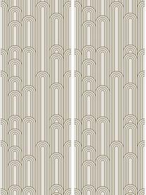 Papel pintado Lines, Tejido no tejido, Beige, dorado, An 100 x Al 280 cm