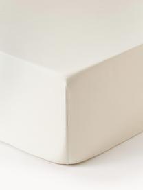 Sábana bajera de satén Premium, Off White, Cama 90 cm (90 x 200 x 35 cm)