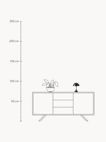 Mobile dimmbare LED-Tischlampe Panthella, H 24 cm, Kunststoff, Kunststoff Schwarz, Ø 16 x H 24 cm