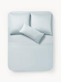 Baumwollsatin-Bettlaken Comfort, Webart: Satin Fadendichte 250 TC,, Hellblau, B 240 x L 280 cm