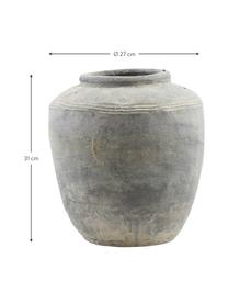 Vaso grande in cemento Rustik, Cemento, Tonalità grigie, Ø 27 x Alt. 31 cm