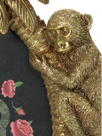 Cadre photo Monkey, Polyrésine, Couleur dorée, 10 x 15 cm