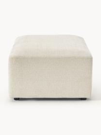 Pouf XL Melva, larg 116 x prof. 72 cm, Tissu beige clair, larg. 116 x prof. 72 cm