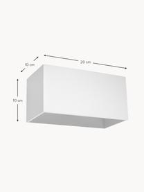 Wandleuchte Geo Maxi, Lampenschirm: Aluminium, Weiss, B 20 x H 10 cm