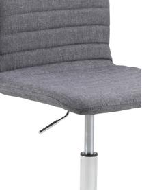 Kancelárska otočná stolička Amanda, výškovo nastaviteľná, Sivá, chrómová, Š 61 x H 52 cm