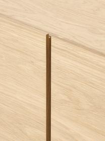 Komoda z drewna Larsen, Korpus: płyta wiórowa z fornirem , Nogi: lite drewno dębowe Ten pr, Drewno dębowe lakierowane, S 200 x W 67 cm