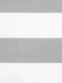 Funda de almohada de algodón Lorena, Gris claro, blanco crema, An 45 x L 110 cm