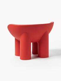 Sillón de plástico Roly Poly, Plástico, Rojo coral, An 84 x F 57 cm