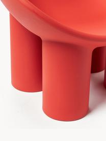 Fotel z tworzywa sztucznego Roly Poly, Tworzywo sztuczne, Koralowy, S 84 x G 57 cm