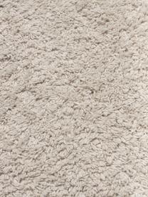 Baumwollläufer Daya mit Fransen, handgetuftet, Hellbeige, B 80 x L 200 cm
