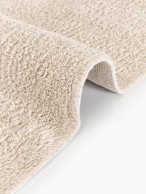 Alfombra corredor artesanal con flecos Daya, Beige claro, An 80 x L 300 cm