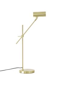 Schreibtischlampe Cassandra, Lampenschirm: Metall, vermessingt, Lampenfuß: Metall, vermessingt, Goldfarben, glänzend, T 47 x H 55 cm