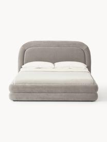 Čalouněná postel Solomon, Světle šedá, Š 140 cm, D 200 cm