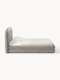 Čalouněná postel Solomon, Světle šedá, Š 140 cm, D 200 cm