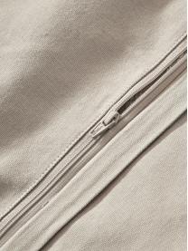 Funda de cojín texturizada de percal Faith, 100% algodón, Beige claro, An 50 x L 50 cm