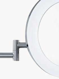 LED-Kosmetikspiegel Magnifying mit Vergrößerung, Gestell: Stahl, beschichtet, Silberfarben, B 40 x H 20 cm