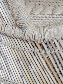 Silla con reposabrazos Crudi, Bambú, cuerda, Beige, An 68 x F 48 cm