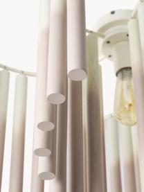 Plafonnier design Coralie, Blanc, beige, Ø 12 x haut. 45 cm