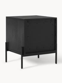 Noční stolek Vienna, Mangové dřevo, černá, Š 45 cm, V 55 cm