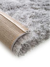 Glänzender Hochflor-Teppich Lea in Hellgrau, Flor: 50% Polyester, 50% Polypr, Grau, B 300 x L 400 cm (Größe XL)