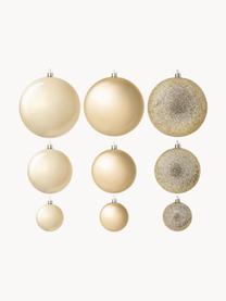 Set palline di Natale infrangibili Natalie 46 pz, Plastica, Champagne, Set in varie misure