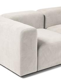 Modulares Sofa Lena (3-Sitzer), Bezug: Webstoff (88% Polyester, , Gestell: Kiefernholz, Schichtholz,, Füße: Kunststoff, Webstoff Off White, B 209 x T 106 cm