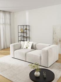 Modulares Sofa Lena (3-Sitzer), Bezug: Webstoff (88% Polyester, , Gestell: Kiefernholz, Schichtholz,, Füße: Kunststoff, Webstoff Cremeweiß, B 209 x T 106 cm