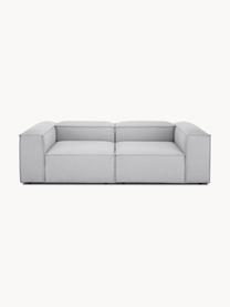 Modulares Sofa Lennon (3-Sitzer), Bezug: 100 % Polyester Der strap, Gestell: Massives Kiefernholz FSC-, Webstoff Hellgrau, B 238 x T 119 cm