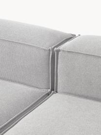 Modulares Sofa Lennon (3-Sitzer), Bezug: 100 % Polyester Der strap, Gestell: Massives Kiefernholz, Spe, Webstoff Grau, B 238 x T 119 cm