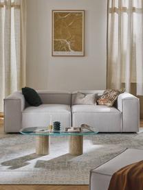 Modulares Sofa Lennon (3-Sitzer), Bezug: 100 % Polyester Der strap, Gestell: Massives Kiefernholz, Spe, Webstoff Grau, B 238 x T 119 cm