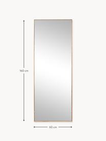 Nástěnné zrcadlo s dřevěným rámem Avery, Dubové dřevo, Š 60 cm, V 160 cm