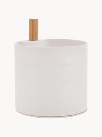 Schmuckdose Tosca, Stange: Holz, Weiß, Holz, B 10 x H 12 cm
