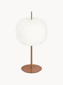 Stmívatelná stolní lampa Kushi, ručně foukaná, Měděná, Ø 33 cm, V 61 cm