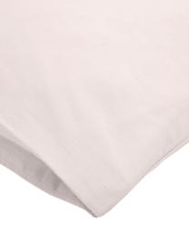 Taies d'oreiller en percale de coton Elsie, 2 pièces, 65 x 65 cm, Rose pâle, larg. 65 x long. 65 cm