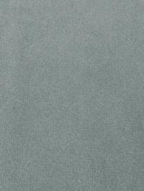 Samt-Ecksofa Saint (3-Sitzer) in Salbeibarben mit Eichenholz-Füßen, Bezug: Samt (Polyester) Der hoch, Gestell: Massives Eichenholz, Span, Samt Salbeifarben, B 243 x T 220 cm